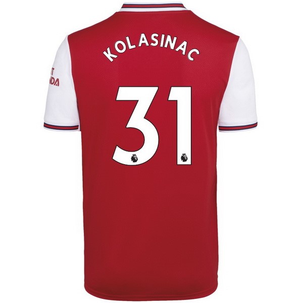 Camiseta Arsenal NO.31 Kolasinac 1ª 2019-2020 Rojo